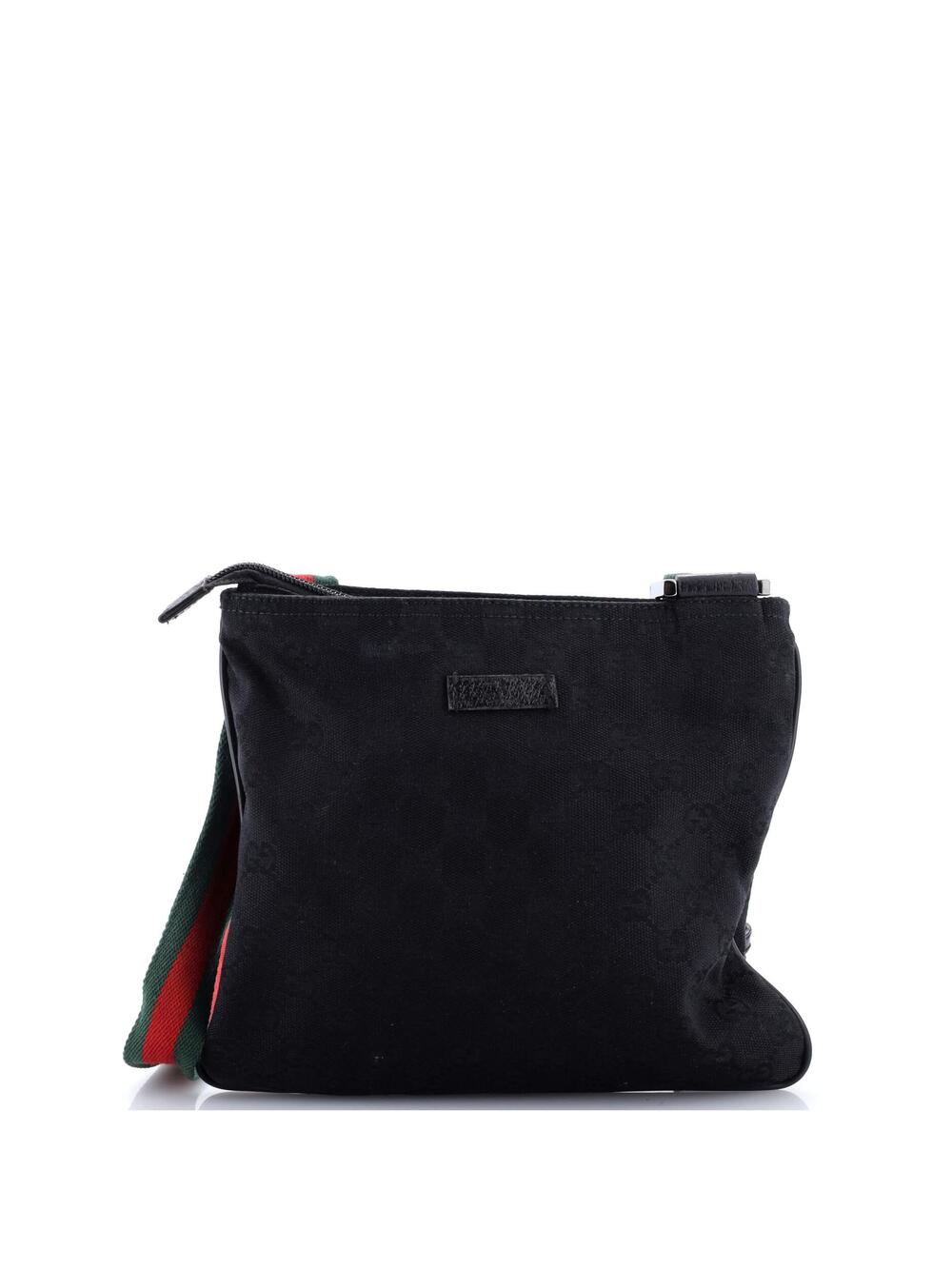 Gucci Web Strap Messenger Bag Gg Canvas #188398G99B
